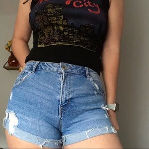 Zara Trafaluc denimwear shorts